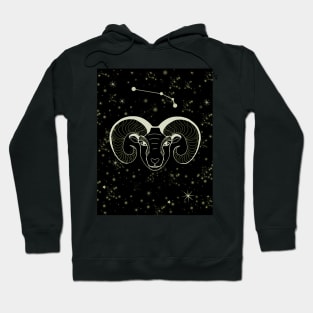 Aries Ram and aries constellation Hoodie